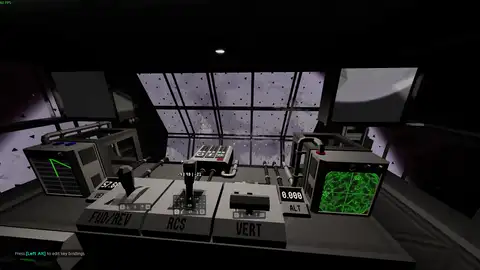 Approximately Up landing near the lunar station