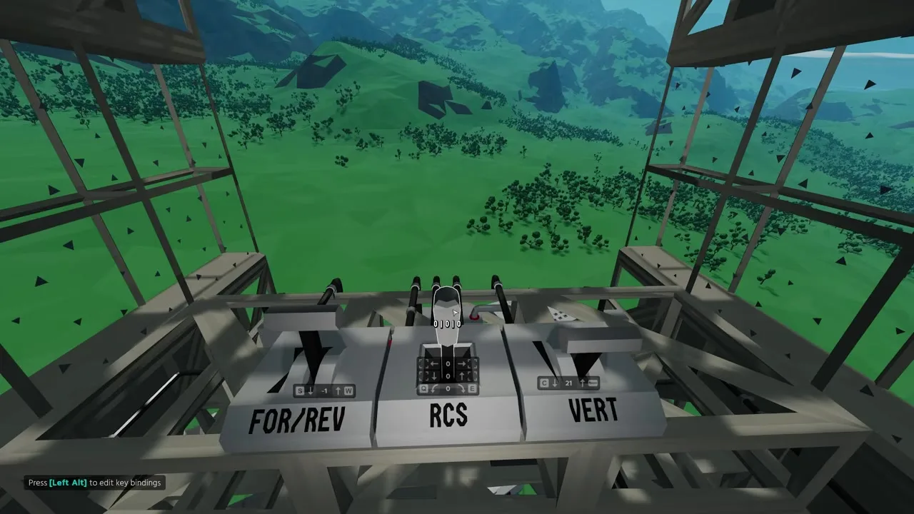 Approximately Up testing RCS roll pitch yaw